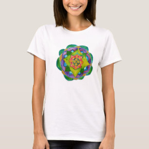 Mandalla Painting Women's Bella Flowy Simple T-Shi T-Shirt