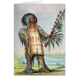 Mandan Indian Ha-Na-Tah-Muah, Wolf chief