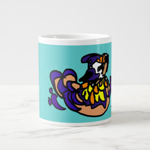 Mandarin duck art large coffee mug