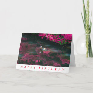 Mandarin Duck birthday card