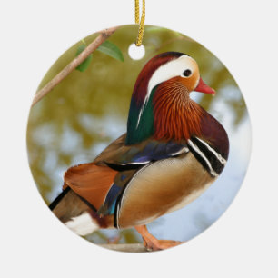 Mandarin Duck Ceramic Tree Decoration