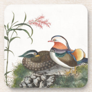 Mandarin Duck Chinese Painting Coaster