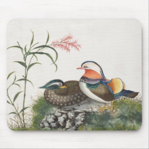 Mandarin Duck Chinese Painting Mouse Pad