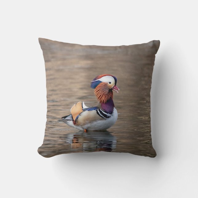 Mandarin Duck Cushion (Front)