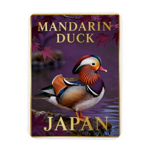 🦆 Mandarin Duck Japan Exotic Bird Magnet