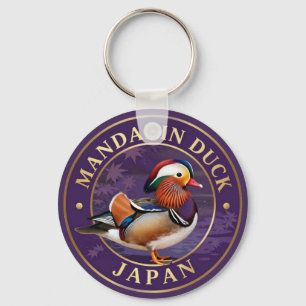 🦆 Mandarin Duck Japanese Wildlife Key Ring