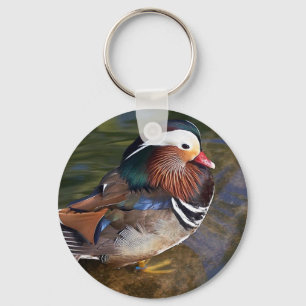 mandarin duck keychain