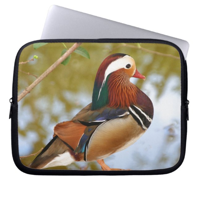 Mandarin Duck Laptop Sleeve (Front)