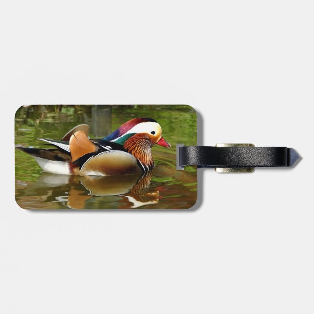Mandarin Duck Luggage Tag (Back Horizontal)