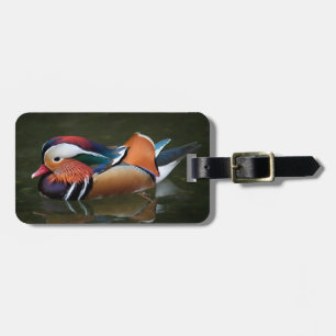 Mandarin duck luggage tag
