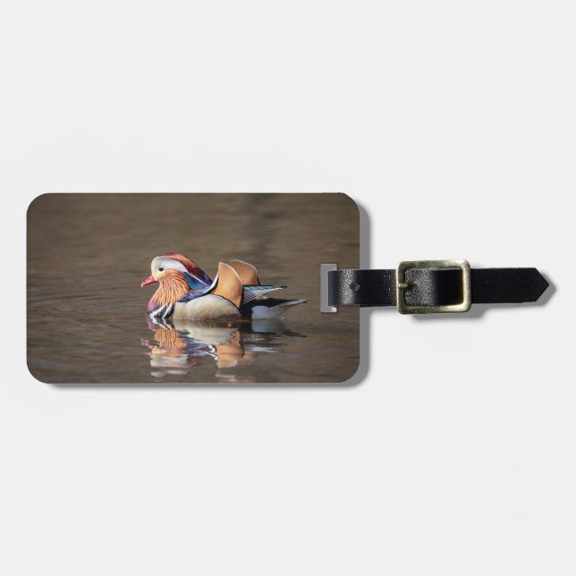 Mandarin Duck Luggage Tag (Front Horizontal)