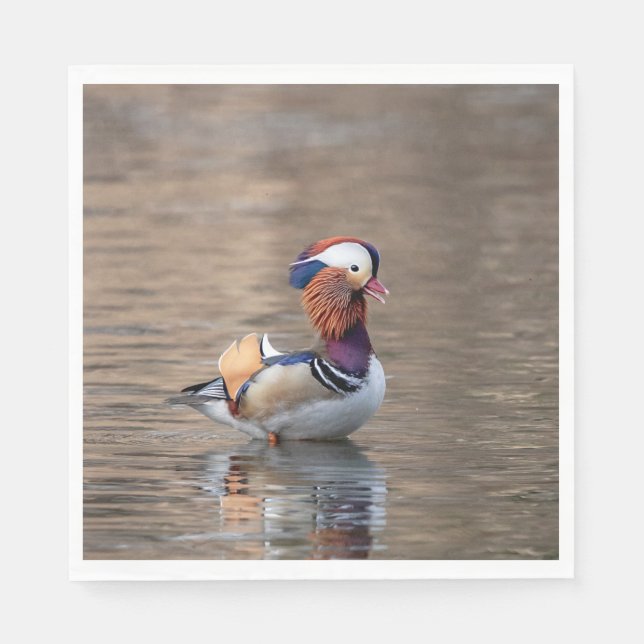 Mandarin Duck Napkin (Front)