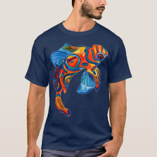 Mandarin fish Mandarin dragonet original watercolo T-Shirt
