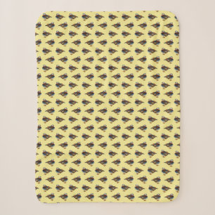 Mandarin Frenzy Sherpa Blanket (Yellow)