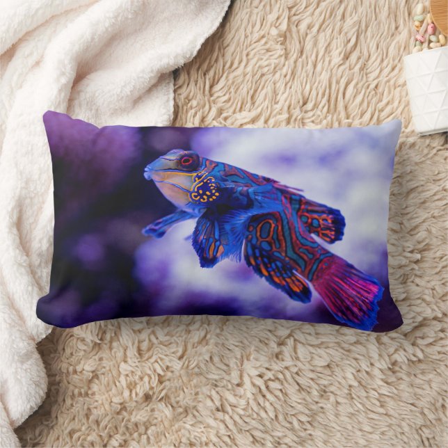 Mandarin Goby Fish Lumbar Cushion (Blanket)