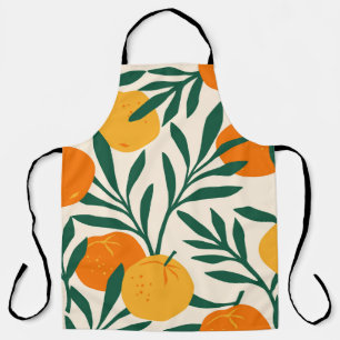 Mandarin Mosaic: Trendy Citrus Chic Apron