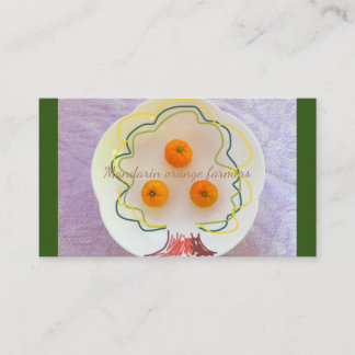 Mandarin orange farmers Nature Business Card