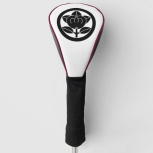 Mandarin orange in a circle golf head cover