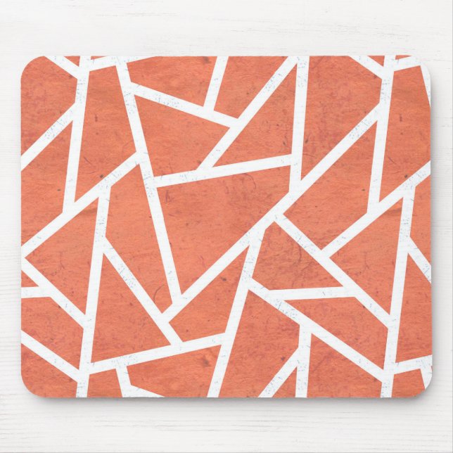 Mandarin orange mosaic pattern mouse pad (Front)