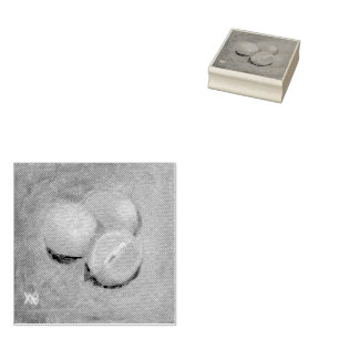 Mandarin Oranges Rubber Stamp