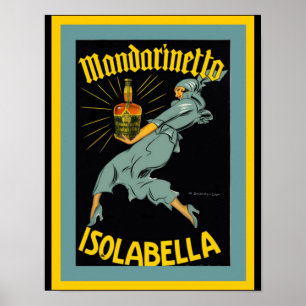 Mandarinetto Isolabella Vintage Ad Poster