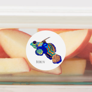 Mandarinfish cartoon illustration