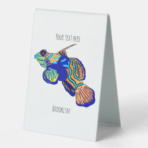 Mandarinfish cartoon illustration 