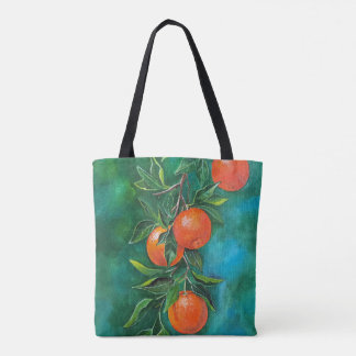 Mandarins on a Winter's Night by Alfred Fox Tote Bag