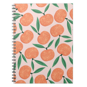 Mandarins vintage: repeating fruit texture. notebook