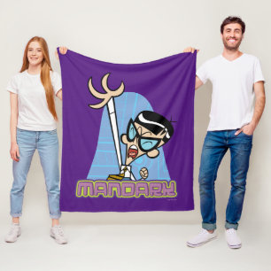 Mandark Character Name Graphic Fleece Blanket