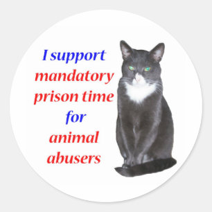 Mandatory Prison Time Classic Round Sticker
