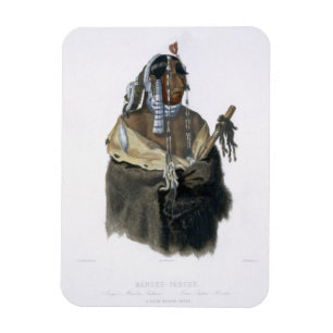 Mandeh-Pahchu, a Young Mandan Indian, plate 24 fro Magnet