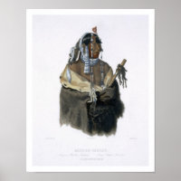 Mandeh-Pahchu, a Young Mandan Indian, plate 24 fro