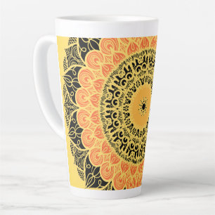 mandela art latte mug