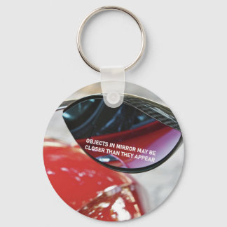Mandela Effect objects in mirror may be closer Key Ring