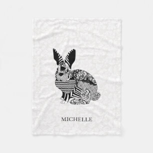 Mandela Rabbit Fleece Blanket