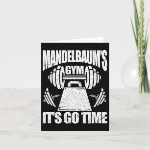 Mandelbaum's Gym Funny Bodybuilding Gym Workout Gi Card