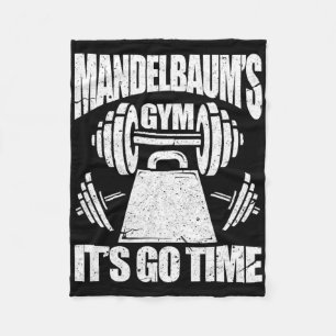Mandelbaum's Gym Funny Bodybuilding Gym Workout Gi Fleece Blanket