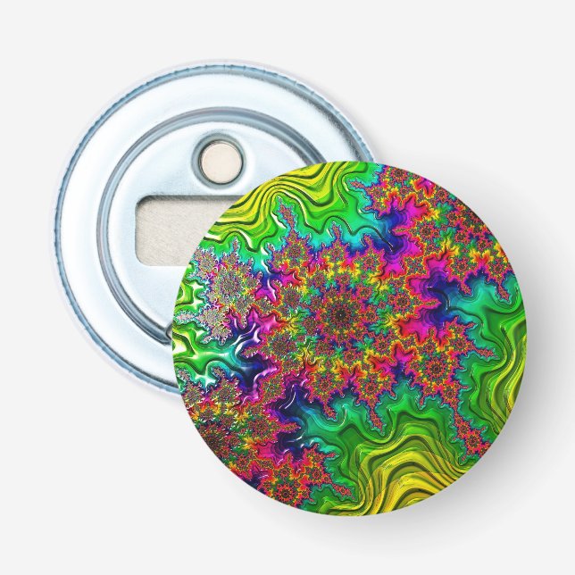 Mandelbrot Colour Explosion Bottle Opener (Front)