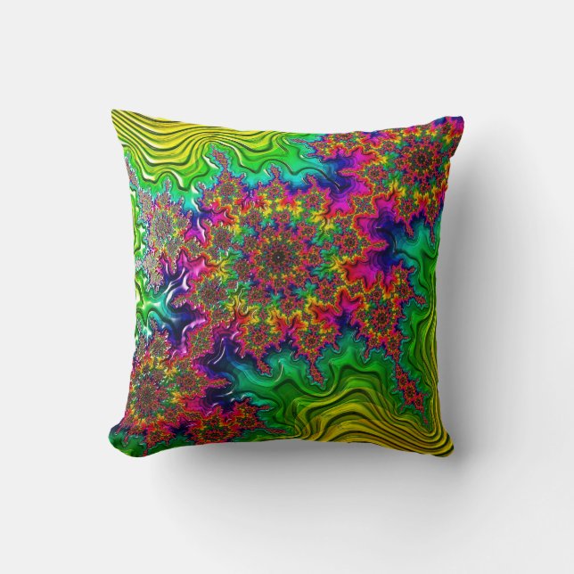 Mandelbrot Colour Explosion Cushion (Front)