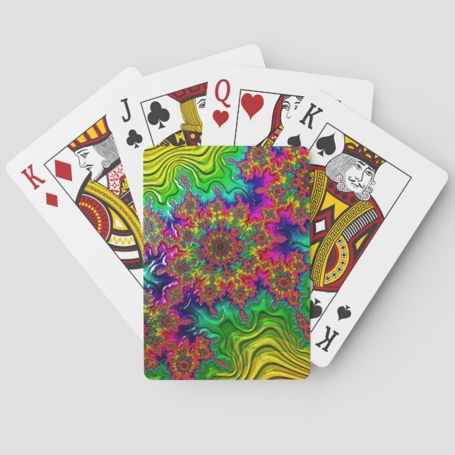 Mandelbrot Colour Explosion Playing Cards (Back)