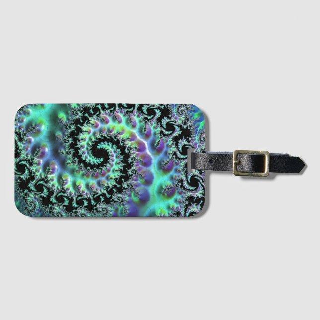 Mandelbrot Discovery Luggage Tag (Front Horizontal)