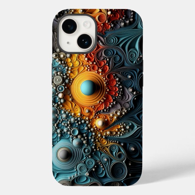 Mandelbrot Fractal Julia Set Case-Mate iPhone Case (Back)