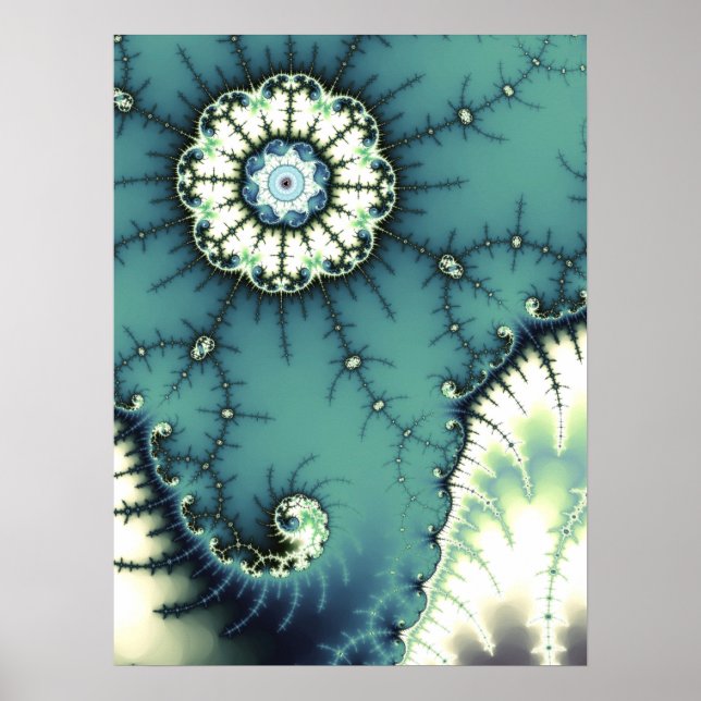 Mandelbrot Fractalscape Poster (Front)
