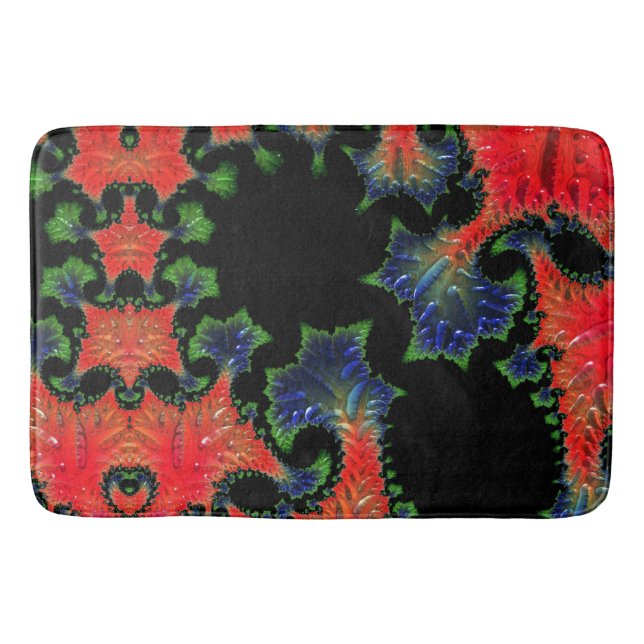 Mandelbrot Garden Bath Mat (Front)