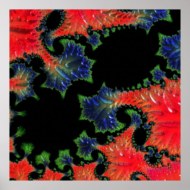 Mandelbrot Garden Poster (Front)