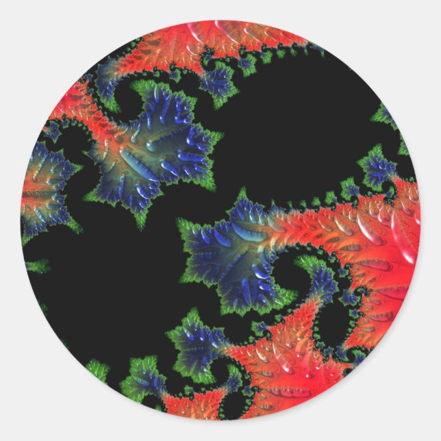 Mandelbrot Garden Round Sticker (Front)