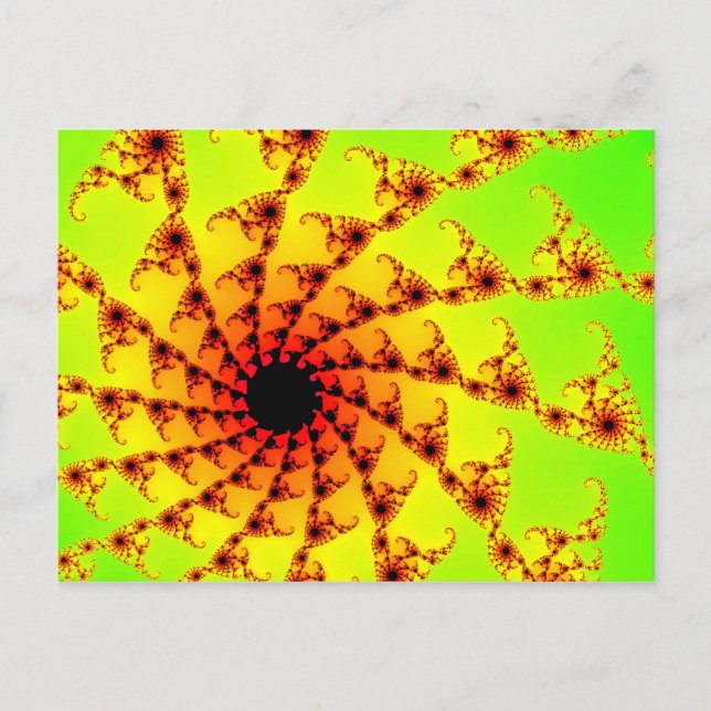 Mandelbrot Hooks Postcard (Front)