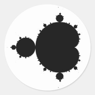 Mandelbrot Set 01 - Fractal Classic Round Sticker