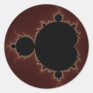 Mandelbrot Set 08 - Fractal Classic Round Sticker